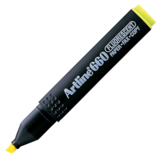 Artline EK660 Fluorescent Highlighter Chisel Tip 4.0mm Yellow1