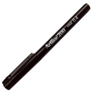 Artline EK200 Writing Pen 0.4mm Black 1