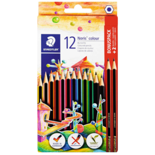 Noris Club Colouring Pencils Plus 2 HB Pencils 185 1