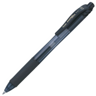 Pentel BL107 Energel X Medium Gel Ink Roller Medium 0.7mm Rubber Grip Retractable Black