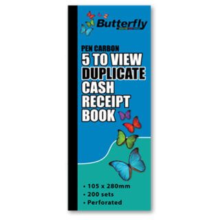 butterfly cash receipt